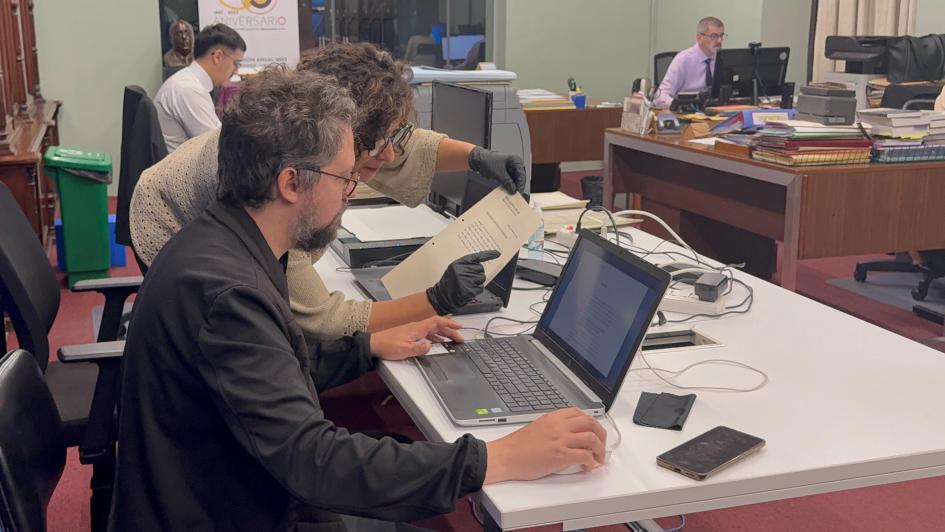 Proceso de digitalización de los archivos