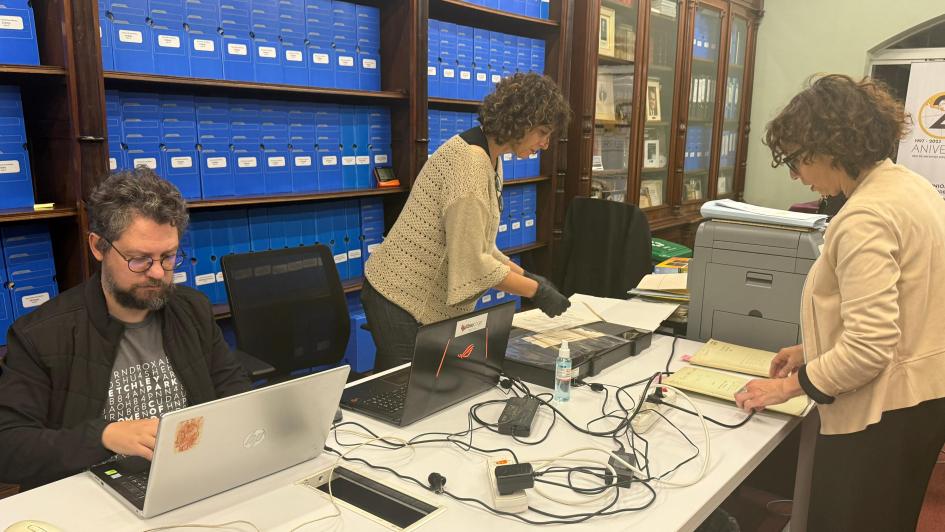 Proceso de digitalización de los archivos