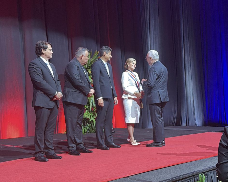 Participación del Canciller Mario Lubetkin en la asunción presidencial en Costa Rica