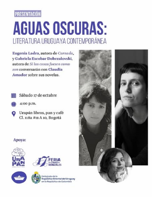 Conversatorio en el espacio cultural Urapán. Libros, pan y café, en Bogotá.