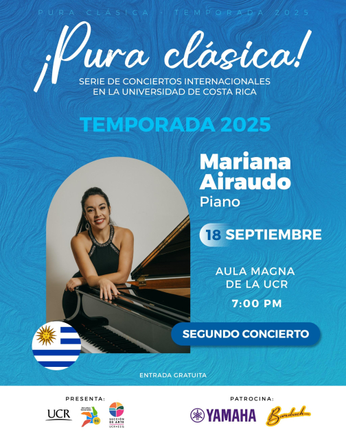 Afiche de promoción del concierto de Mariana Airaudo
