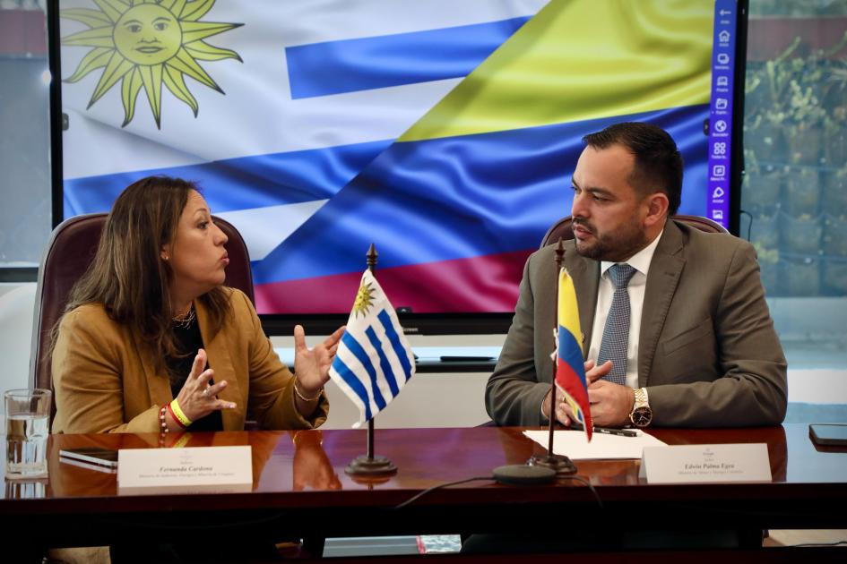 Ministra Fernanda Cardona y Ministro Edwin Palma Ministra Fernanda Cardona y Ministro Edwin Palma
