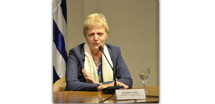 Sra. Embajadora de Uruguay en Portugal, Brígida Scaffo - Presentación de libro “Memoria Social Uruguay tú eres parte, no te quedes aparte”