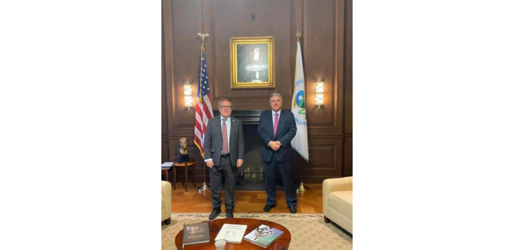 Reunión del Canciller Francisco Bustillo con el Administrador de la Agencia de Protección Ambiental de EEUU Reunión del Canciller Francisco Bustillo con el Administrador de la Agencia de Protección Ambiental de EEUU