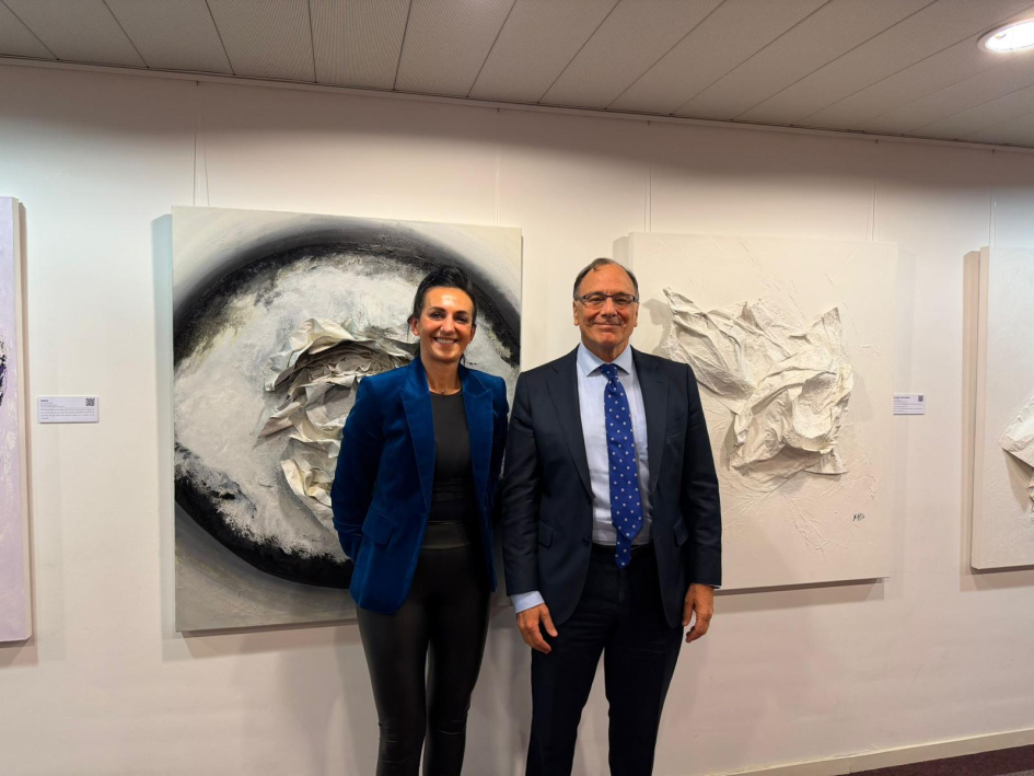 Karina Yacoubian y embajador Pablo Sader