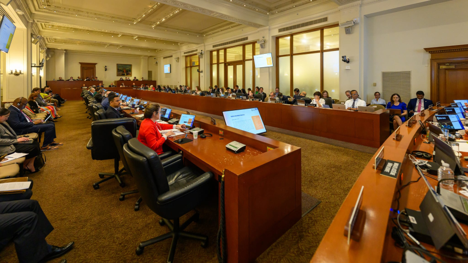 Integrantes de la CAJP reunidos Reunión CAJP