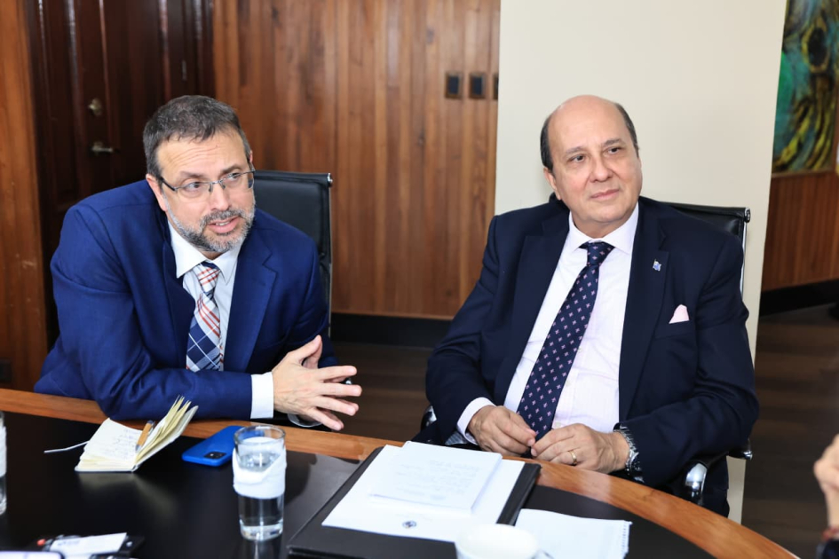 Embajador Ricardo Baluga y Embajador Jaime Pache Reunión MAGA