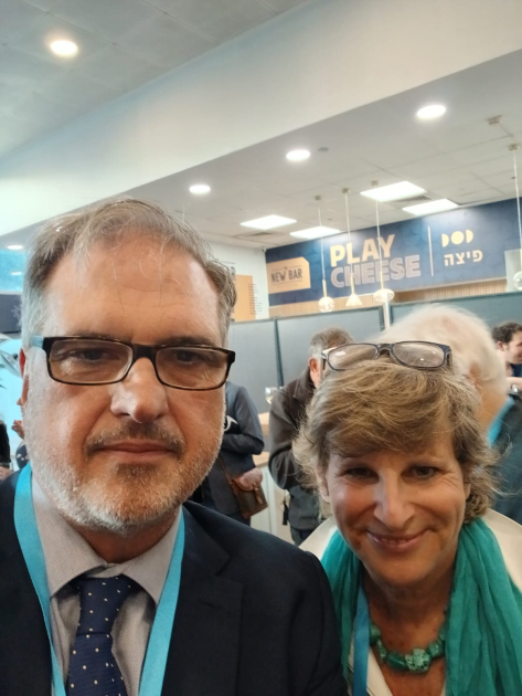 Ambassador Manuel Etchevarren and Angela Scharf from "Women Wage Peace"