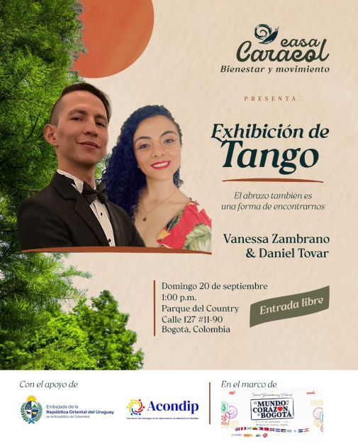 Uruguay - Exhibición de tango, a cargo de la maestra Vanessa Zambrano y el maestro Dani Tovar