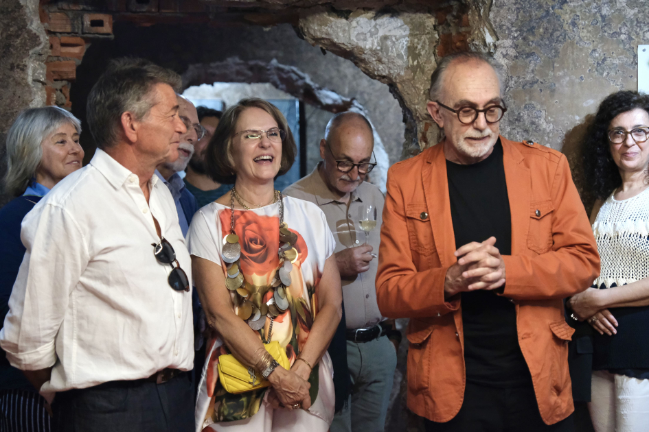 Texeira Ribeiro, Maria Fernanda Couto, Horacio Guerriero (Hogue). Foto: Margarida Martínez. José Texeira Ribeiro, Maria Fernanda Couto, Horacio Guerriero (Hogue).