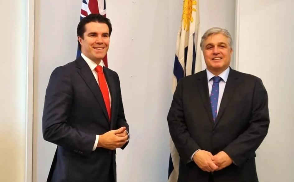 Primera jornada de la misión del Canciller Bustillo por Australia y Nueva Zelanda