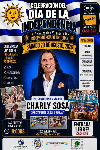 Presentación en dia Nacional de Uruguay Charly Sosa