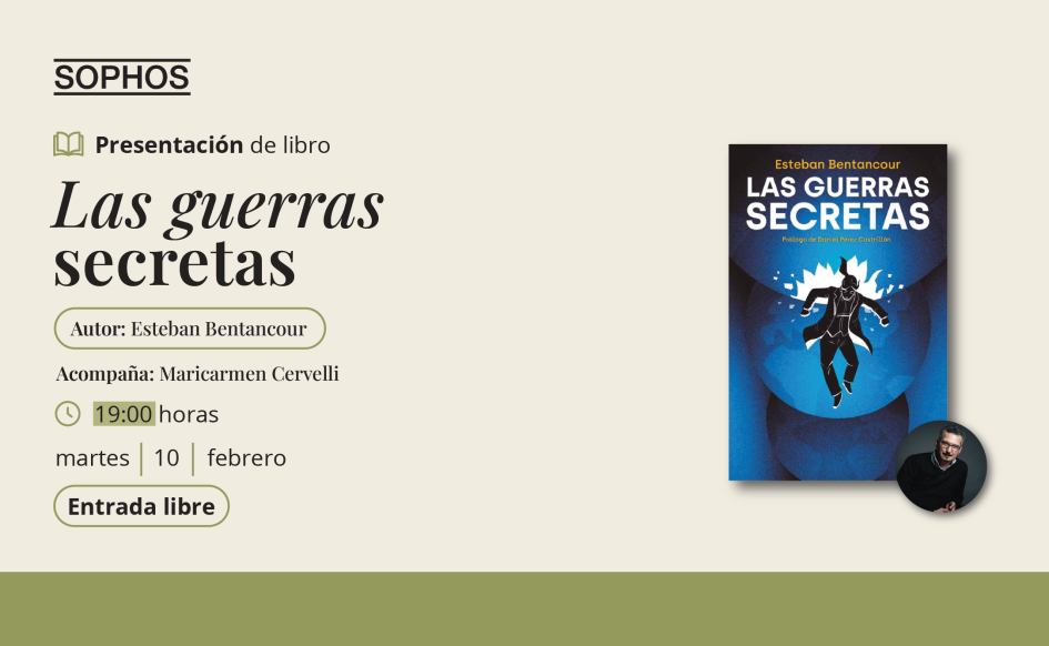 Afiche presentación de libro "Las Guerras Secretas" Afiche