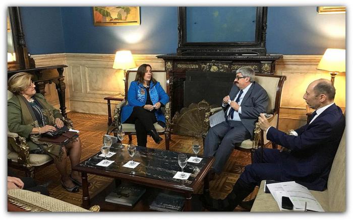 Ministro Interino Ariel Bergamino con delegación de la Comisión Interamericana de Derechos Humanos