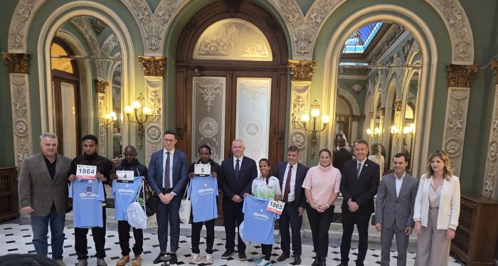 Presentación oficial de las y los atletas extranjeros de élite
