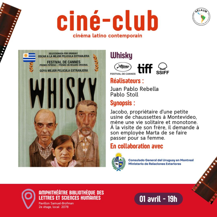 Afiche club de cine. Afiche club de cine.