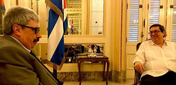 Reunión de trabajo entre el Subsecretario Ariel Bergamino y el Canciller de Cuba, Bruno Rodríguez Parrilla