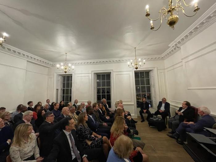 Homenaje al compositor y director uruguayo José Serebrier en la Pushkin House de Londres
