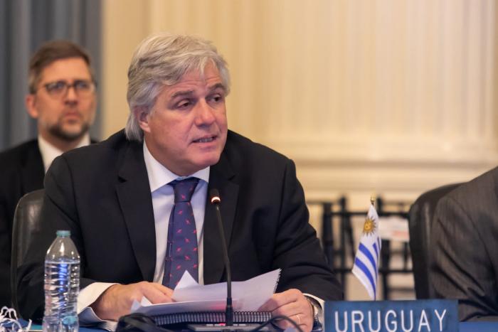 Ministro Bustillo participó de la Sesión Plenaria de Diálogos de Jefes de Delegación de la OEA