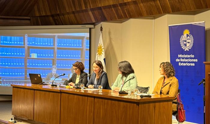 De izquierda a derecha: Mariela Cornes, Valeria Csukasi, Cristina Mansilla y Mariana Risso