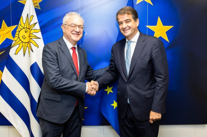 Minister Mario Lubetkin and Commissioner for Cohesion and Reforms, Raffaele Fitto. Minister Mario Lubetkin and Commissioner for Cohesion and Reforms, Raffaele Fitto.