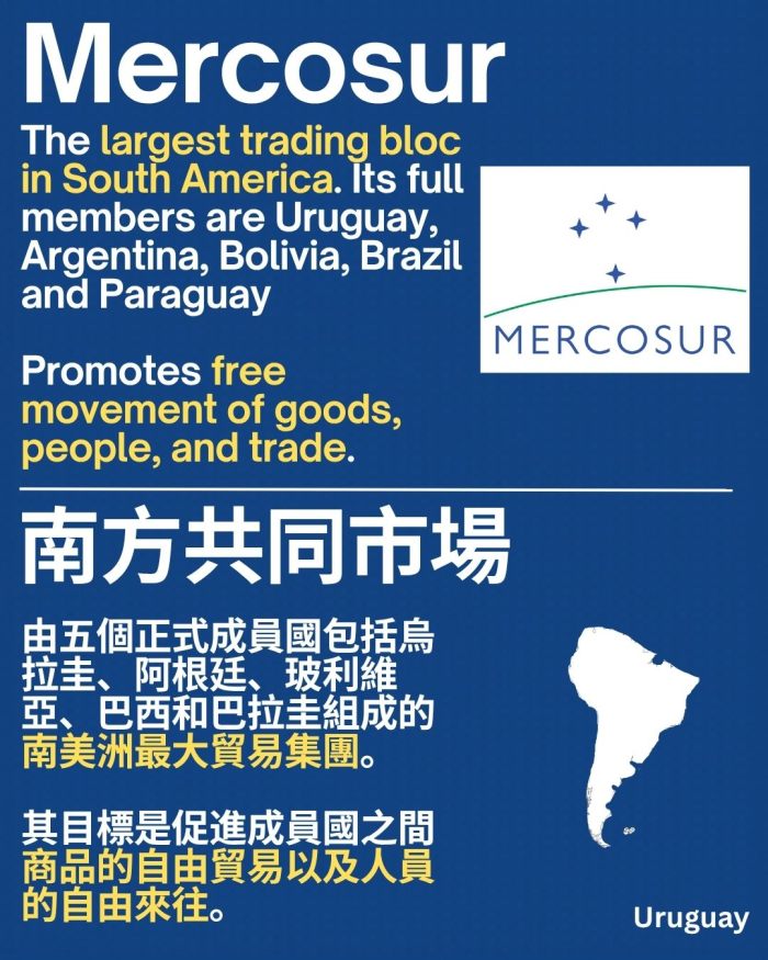 Afiche sobre el MERCOSUR