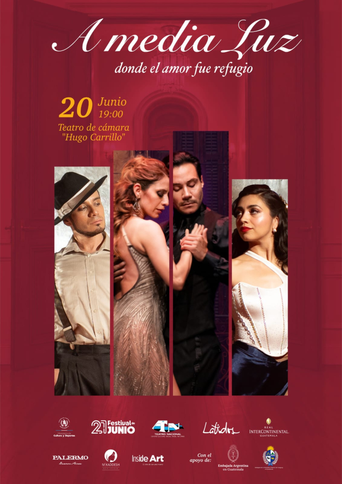 Poster oficial Espectáculo de Tango "A media luz"