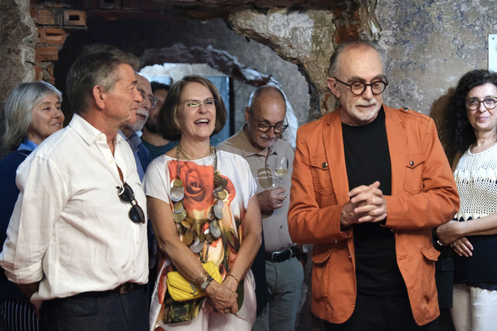 Texeira Ribeiro, Maria Fernanda Couto, Horacio Guerriero (Hogue). Foto: Margarida Martínez. José Texeira Ribeiro, Maria Fernanda Couto, Horacio Guerriero (Hogue).