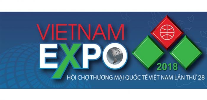 Imagen de Vietnam Expo 2018 siendo recurrida por visitantes