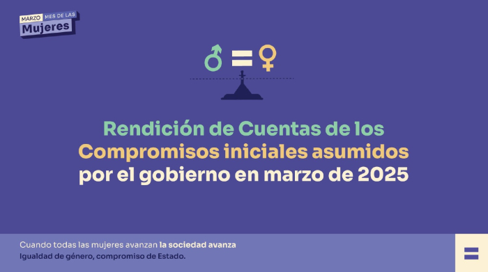 Rendición de cuentas en materia de género Caratula rendición de cuentas