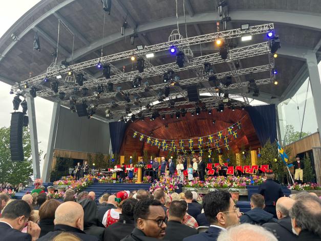 Panoramic view of the Solliden stage at Skansen