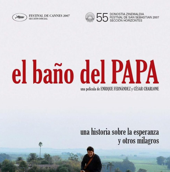 Película uruguaya El Baño del Papa