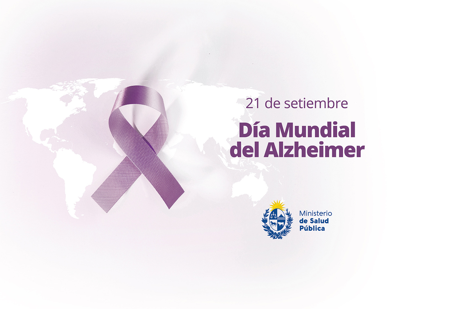 Placa por el día del alzheimer