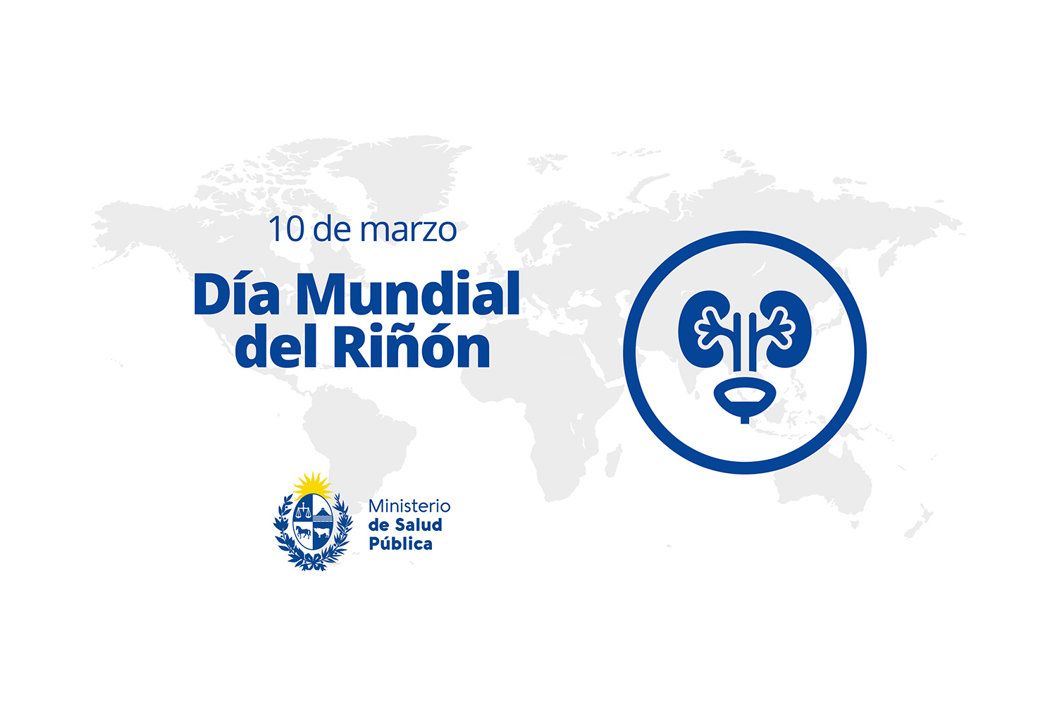 Placa por el Día Mundial del Riñon