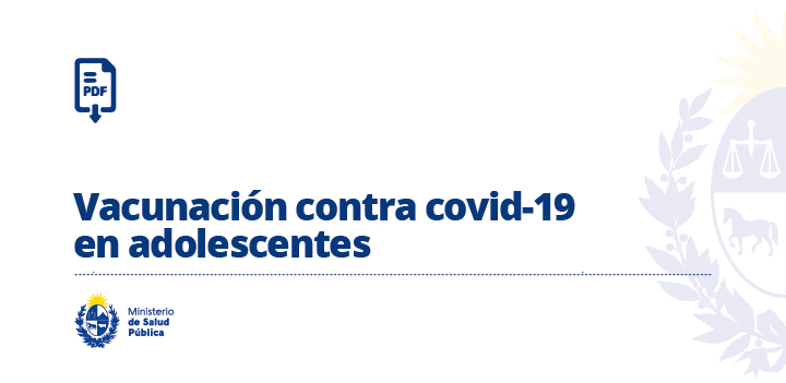 Vacunación contra covid-19 en adolescentes