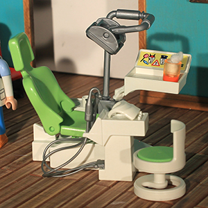 sillón del consultorio de dentista