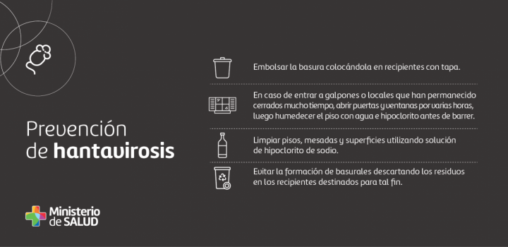 Placa sobre medidas de prevención de hantavirosis II