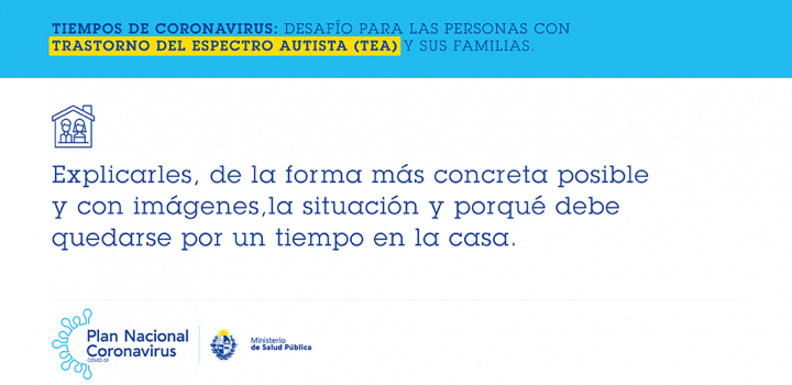 Explicarles porqué deben quedarse en casa