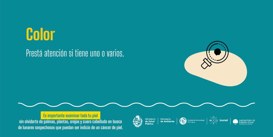 Campaña de prevención de cáncer de piel 14 Color. Prestá atención si tiene uno o varios.