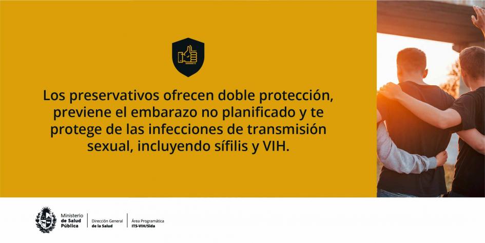 Doble protección: previene embarazo no planificado y protege de las infecciones de trasmisión sexual