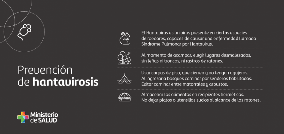 Placa sobre medidas de prevención de hantavirosis I