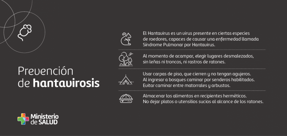 Placa sobre medidas de prevención de hantavirosis I Placa sobre medidas de prevención de hantavirosis I