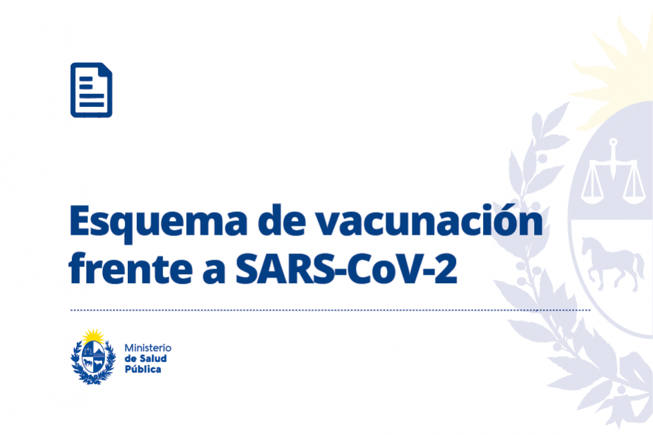 Esquema de vacunación frente a SARS-CoV-2