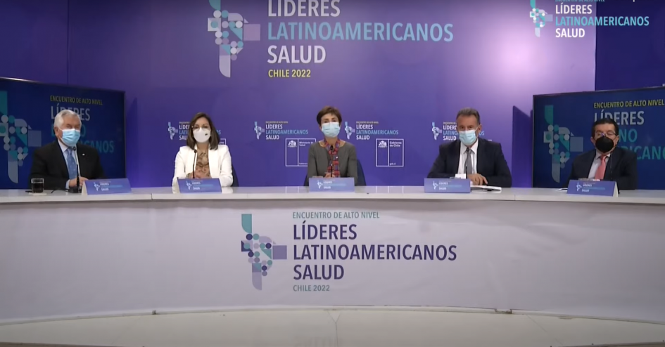 Encuentro de líderes latinoamericanos de salud en Chile Mesa de autoridades