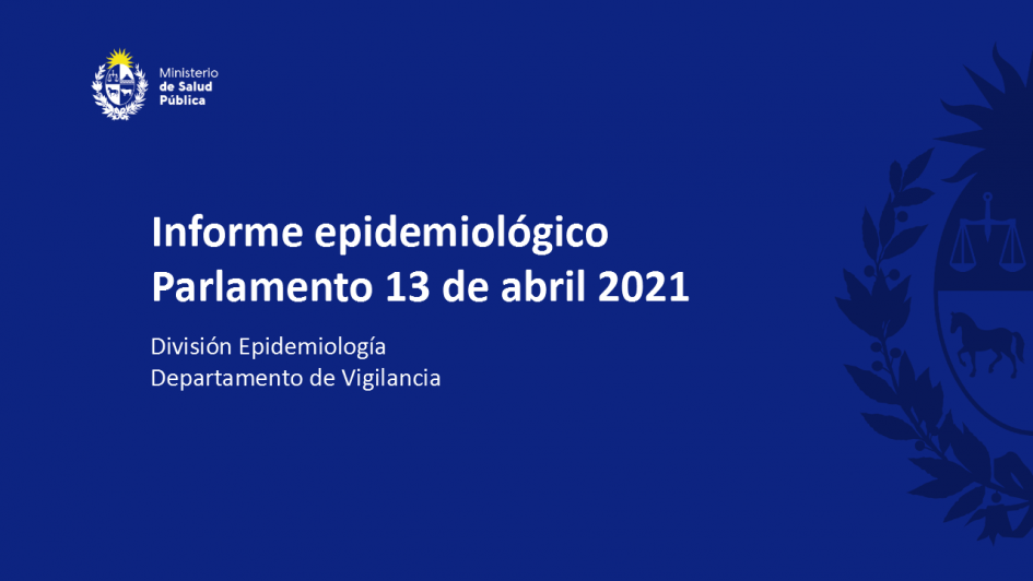 Informe epidemiológico del SARS–CoV-2