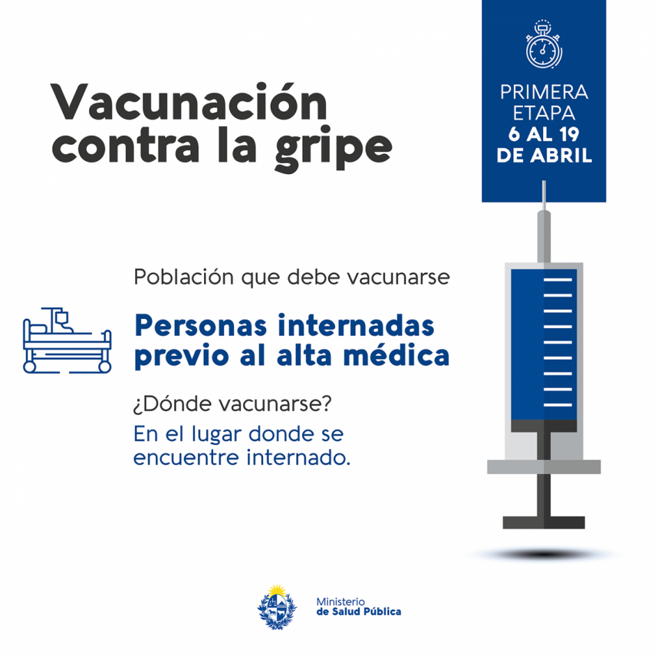 Vacunación personas internadas Vacunación personas internadas