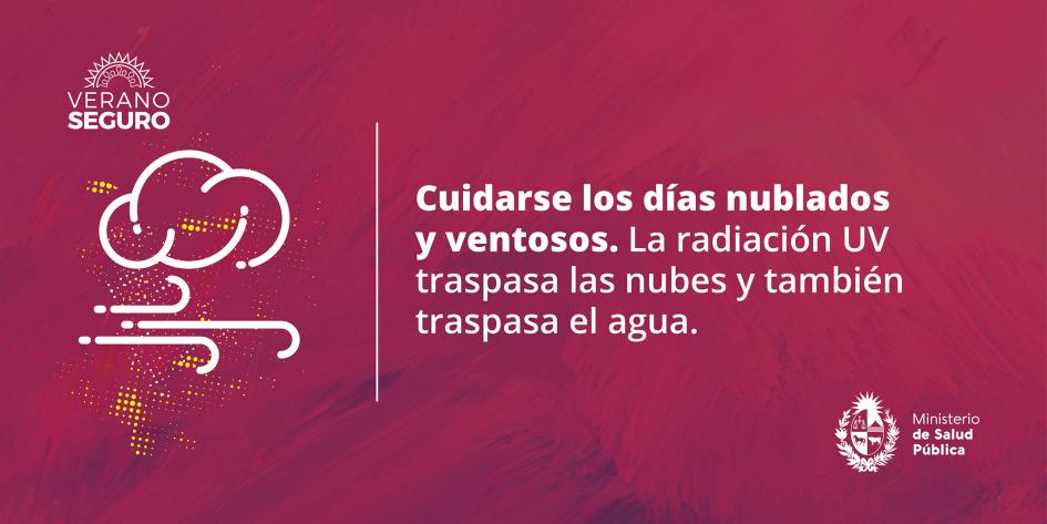 Cuidarse los días nublados y ventosos