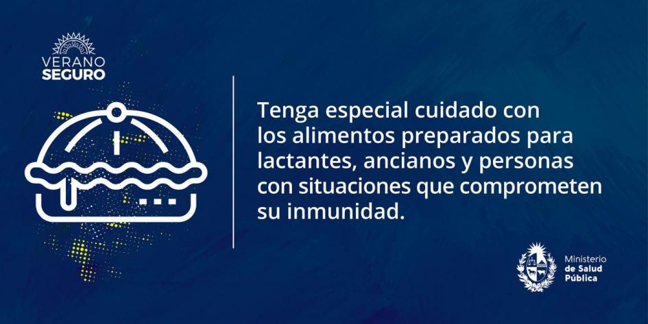 Prevención de enfermedades por transmisión alimentaria Tenga especial atención con los alimentos preparados para lactantes, ancianos