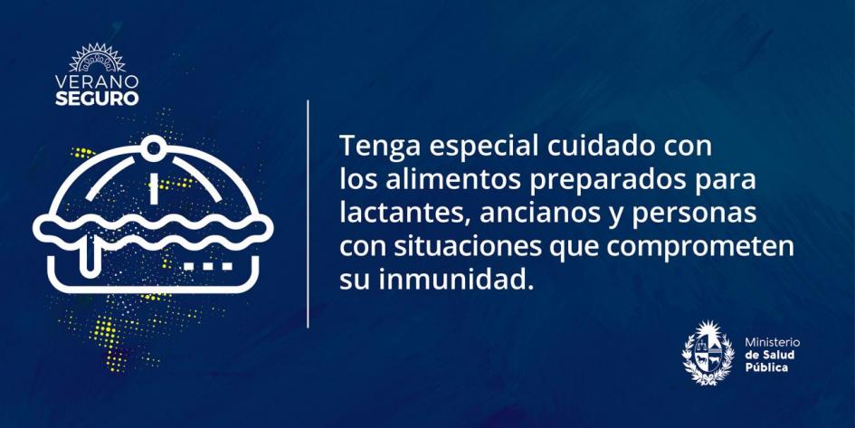 Tenga especial atención con los alimentos preparados para lactantes, ancianos