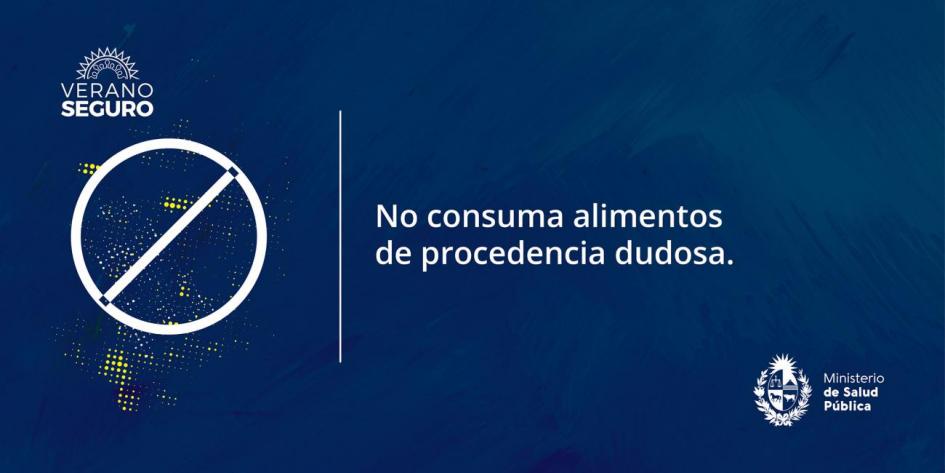 No consuma alimentos de procedencia dudosa